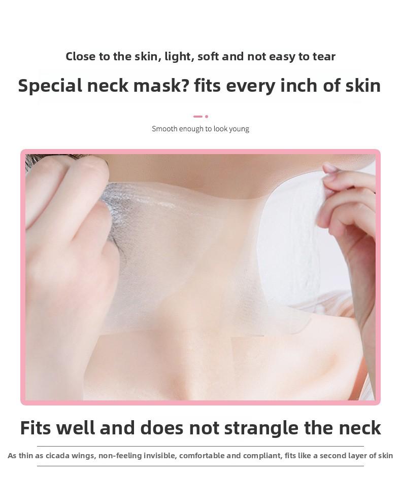 Product Introduction of Han Lun Beauty Goat Milk Neck Mask Patch Lifting Firming Small Iron Reducing Neck Wrinkles Beauty Neck Cream Same Style In Stock 3