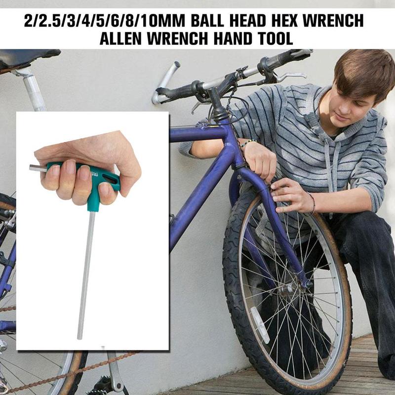 Vít Chìa Khóa Lục Giác Allen, Tay Cầm Chữ T, Dụng Cụ Điều Khiển Tuốc Nơ Vít, Cờ Lê, 2-10mm Lục Giác, R7S2 4
