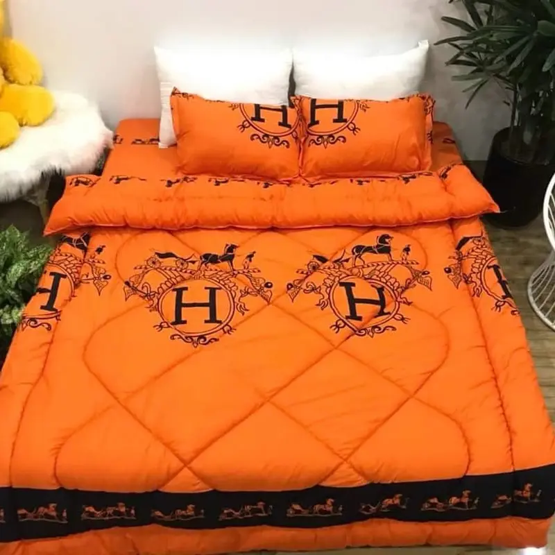 Sét 5 món ( chăn phao + ga bọc nệm + 2 vỏ gối đầu + 1 vỏ gối ôm ) 2