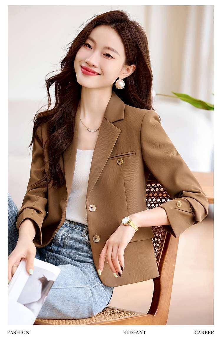 Product Introduction of Áo Khoác Vest Ngắn, Cao Cấp, Thích Hợp Cho Mùa Xuân Và Mùa Thu, Hàng Mới Về Năm 2025, Phong Cách Thường Ngày Nhỏ Thanh Lịch, Bộ Đồ Công Sở, Dành Cho Nữ, Áo Trên Top Women 19