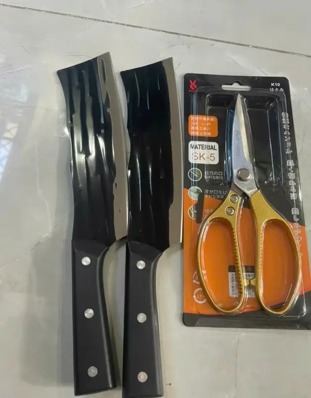 [KTTLK]COMBO 2 DAO JAPAN THÉP KHÔNG GỈ + 1 KÉO NHẬT SK5 5