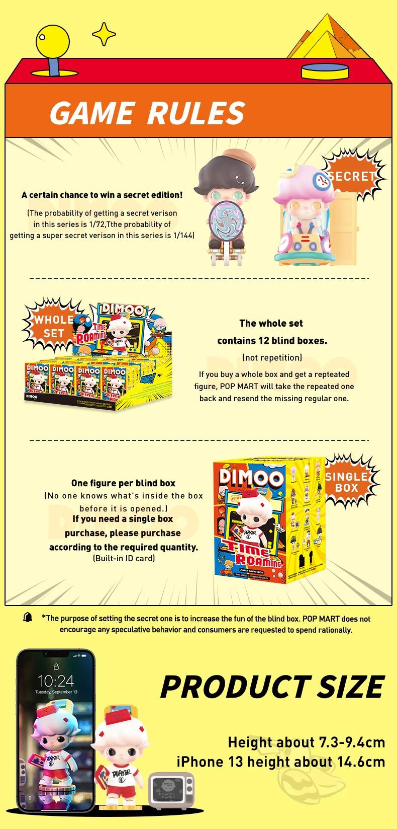 Product Introduction of Dimoo Time Travel Series Blind Box Figures Confirmed Style Creative Doll Ornaments Cute Gifts 11