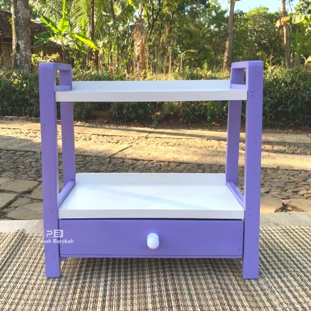 Product Introduction of Rak Bumbu Dapur 2 Tingkat variasi Laci WARNA WARNI SERBAGUNA DAN MINIMALIS Dapat disesuaikan Tegak Logam 2 Lapis Kayu 1