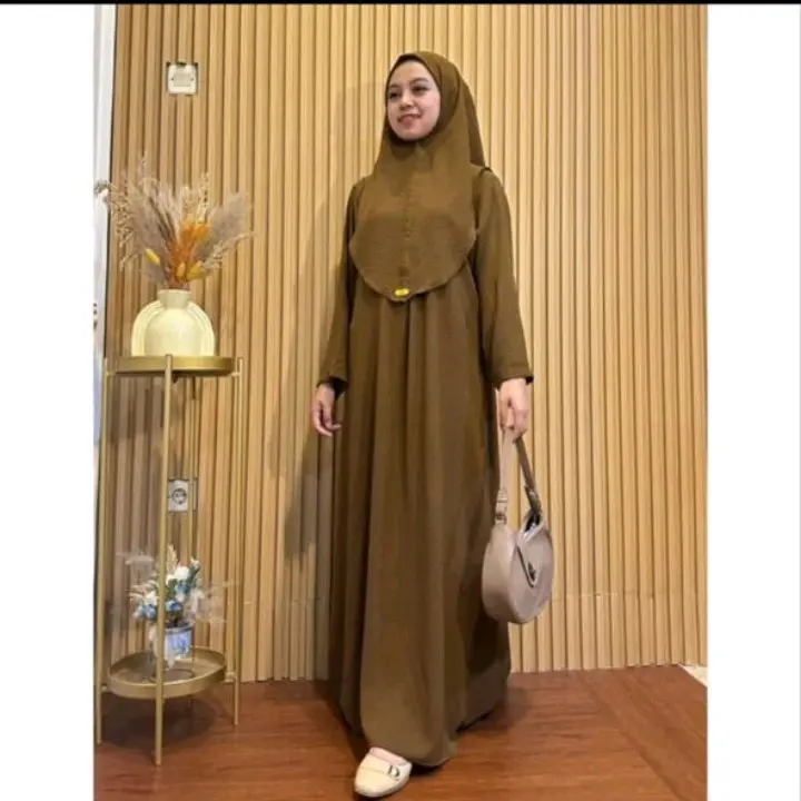 SET DRESS HANUM CRINKLE AIRFLOW/NUR ABAYA SET HIJAB BEGO CRINKLE AIRFLOW/GAMIS SET HIJAB POLOS MUSLIM WANITA/GAMIS ABAYA CRINKLE FREE HIJAB SET ABAYA KAJIAN SETELAN GAMIS POLOS.dress kekinian  gamis setelan kekinian