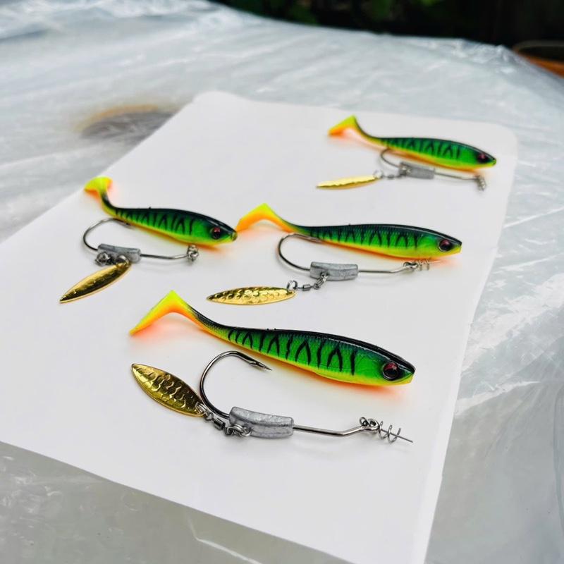 Combo Mồi Mềm NFF Kèm Lưỡi - Mồi Mềm Câu Lóc Siêu Nhậy