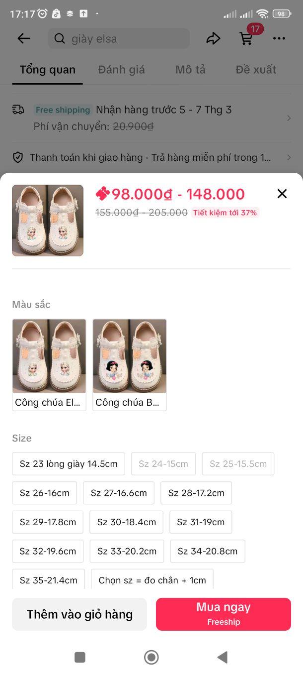 Product Introduction of Giày Búp Bê Cho Bé Gái Hình Công Chúa Eosa Bạch Tuyết Nơ Bèo Dễ Thương, Giầy Công Chúa Sz 23-35 Cho Bé Gái Từ 3 Tuổi đến 10 Tuổi 0
