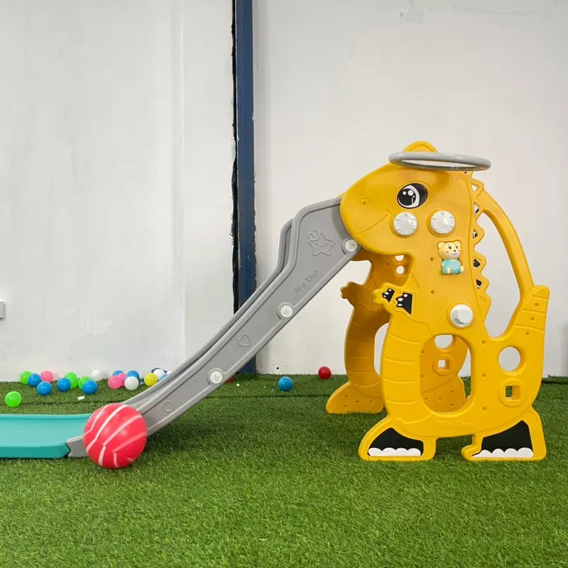 Cầu trượt mẫu ngựa pony, nai cho bé có đèn nhạc (dài 1m50) 2