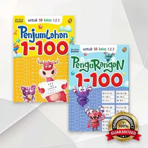 Paket Lengkap Buku Latihan Matematika SD | Penjumlahan dan Pengurangan 1–100 | Untuk Kelas 1–3