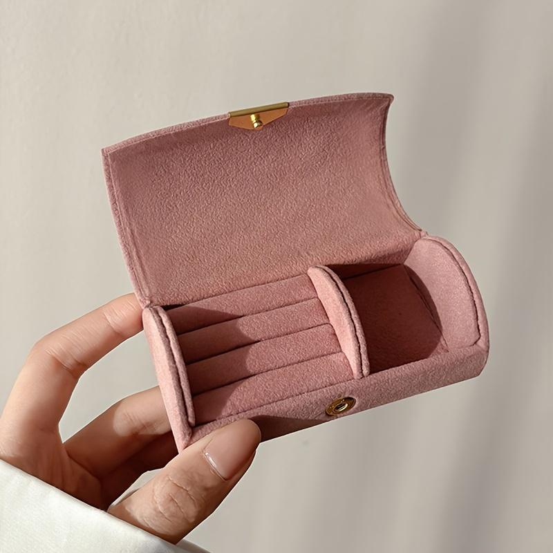 VELVET JEWELLERY BOX MINI LIGHT ROSE VELVET JEWELLERY BOX MINI LIGHT ROSE