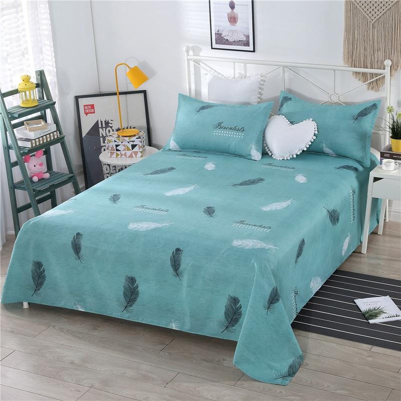 Product Introduction of [Diagonal] Clearance Bed Sheet Single Piece 100% Skin-Friendly Double Single Kang Sheet All-Season Universal Student Dormitory Pillowcase 15