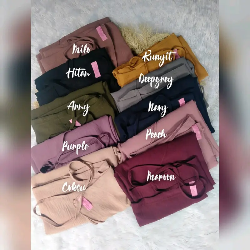 Hijab bergo maryam Crinkle airflow  jumbo XXL 1