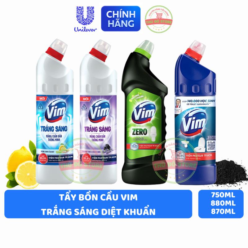 Nước Tẩy Bồn Cầu Vim Trắng Diệt Khuẩn Đủ Mùi Hương - Chai 750ML | 870ML | 880ML