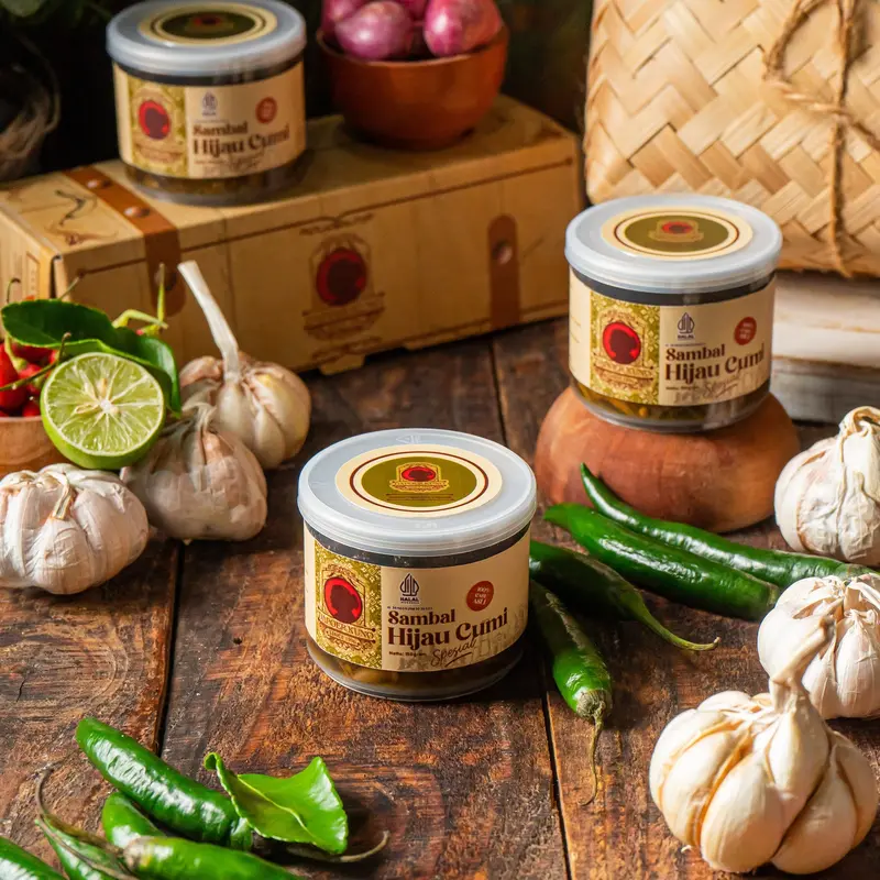 Sambal Hijau Cumi Spesial DAPOER KUNO [150 Gram] Kaleng Food Makanan Masakan 1