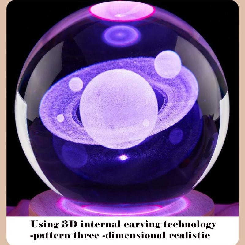 Product Introduction of โคมไฟลูกแก้ว 3D LED USB ตั้งโต๊ะ คริสตัล กาแลคซี่ ไฟดาว ของขวัญวันเกิด โคมไฟหัวเตียง ไฟแต่งห้องห้องนอน ไฟตกแต่ง 6cm พร้ จัดส่งเฉพาะจุด 19