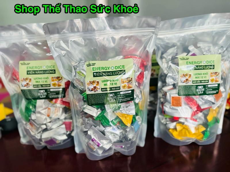 1 KG LƯƠNG KHÔ MINI MIX 12-18 VỊ NGŨ CỐC HẠT DINH DƯỠNG TRÁI CÂY THƠM NGON