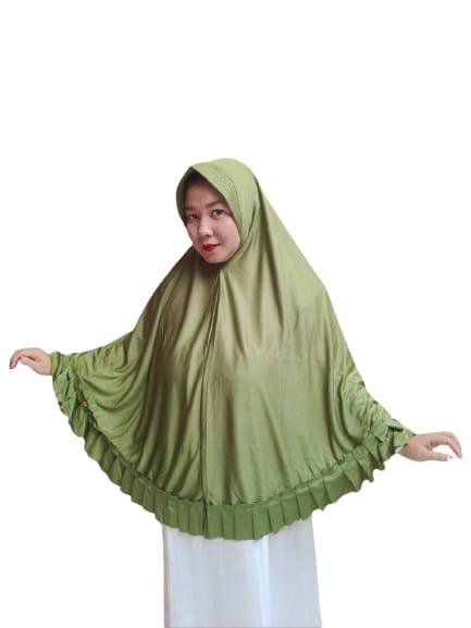 jilbab bergo rempel hijab syar'i jumbo hijab jumbo terbaru terlaris jilbab lengan terbaru. Instan Panjang Wanita Muslim Tangan Kerudung Nyaman Harian Syari Karet bergo sport hamidah 3
