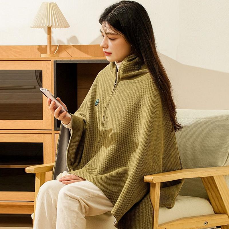 Product Introduction of Durable Wearable USB Electric Heated Blanket Washable Portable Heating Lap Blanket 3 Heating Levels Warm Shawl Office 9