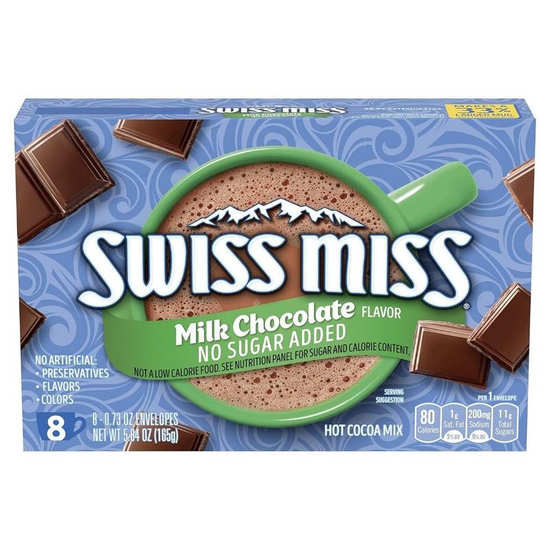 HỘP 8 GÓI SOCOLA NÓNG Swiss Miss Chocolate Hot Cocoa Mix, ĐEN / SỮA / TRẮNG / KHÔNG ĐƯỜNG 2