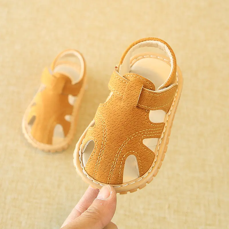 Xăng Đan  Nam Nữ Cho Bé 0-1-2 Tuổi Tập Đi Giày Đế Mềm chống Trơn Trượt Hè 2024 Sandal Dép Sandal Voi 4