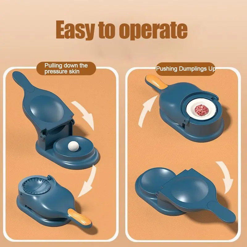 Máy làm bánh bao thủ công, 2in1, Bộ ép và khuôn bột, đồ dùng nhà bếp Hoàn Hảo cho tự làm, T0M6 7