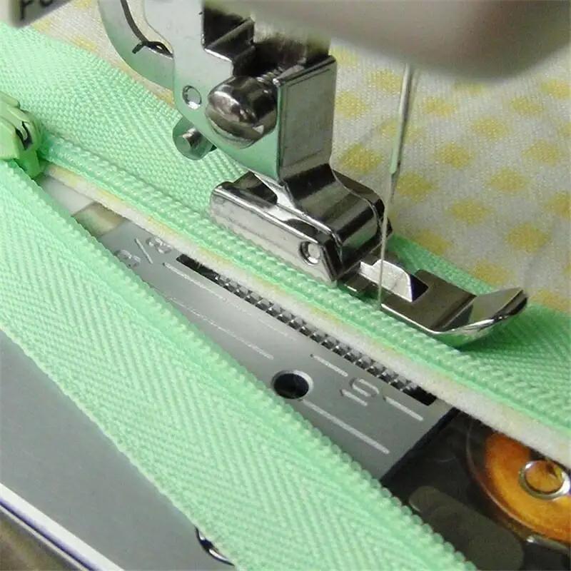 Zipper Sewing Machine Presser Foot, 1 Count Left Right Narrow Foot, Compatible with Low Shank Snap on Singer Brother Sewing Accessories 0