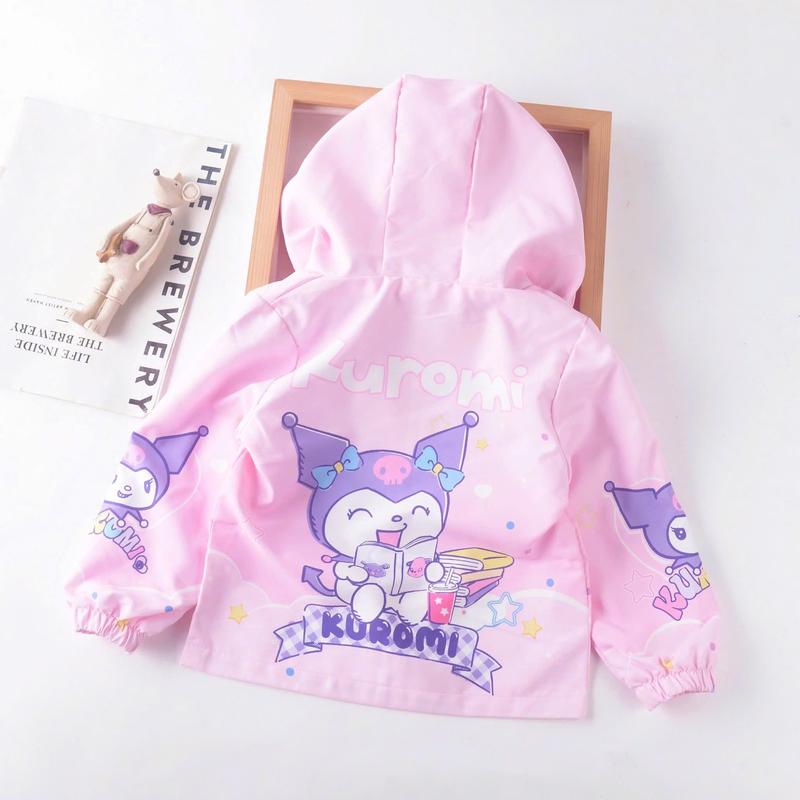 BST áo khoác gió 2 lớp Kuromi đáng yêu cho bé từ 2-7 tuổi Cotton - Malwee Chính Hãng 6