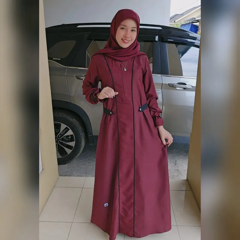 Gamis dan Koko Mouzalina premium Dress muslim Fashion muslim Dress pesta dan kondangan  kain katun madinah HQ by NANAKO 0