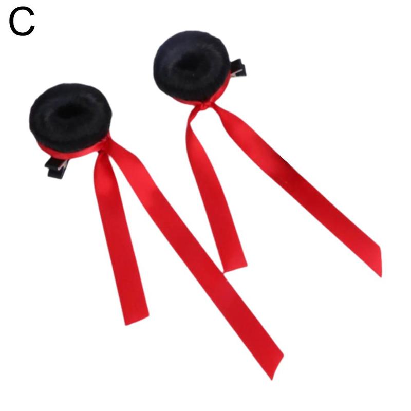 Product Introduction of 1 Pc Synthetic Hairpiece Cosplay Nezha Hair Bun Children Festival Party Headwear Headband Wig China TV Role Nezha Cosplay Costumes Accessories 0