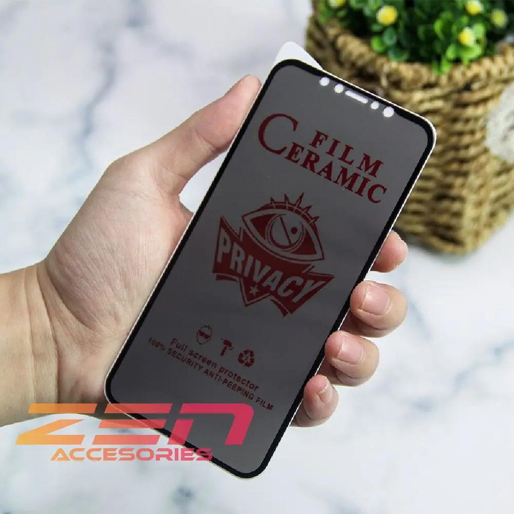 Tempered Glass Ceramic Spy Matte for Vivo Y29 Y28 Y19s Y18 Y03 Y17S Y27 Y02 Y16 Y36 Y35 Y15S Y01 Y21 Y20 Y17 Y15 Y12 Anti Gores layar Pelindung Layar Hp