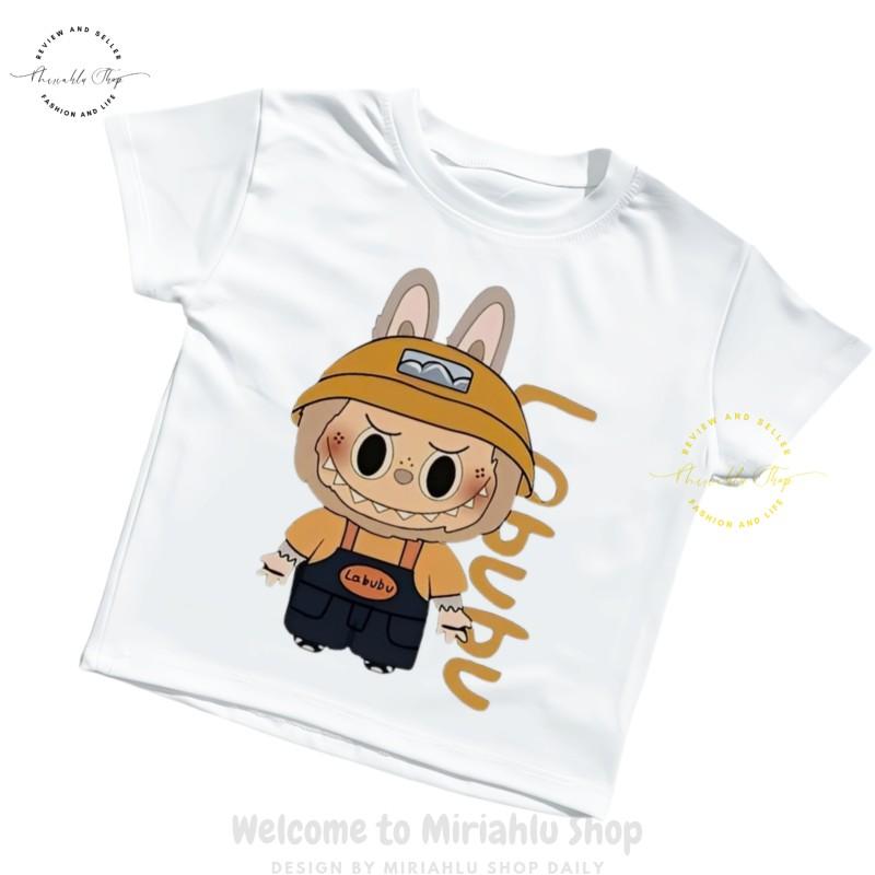 Product Introduction of Áo Thun Nữ Croptop Borip Basic Ôm Body In Hình Labubu Cam Nón, MLS237, Nữ Women Top Voi Dáng Ngắn Cổ Tròn Sọc Sò 22