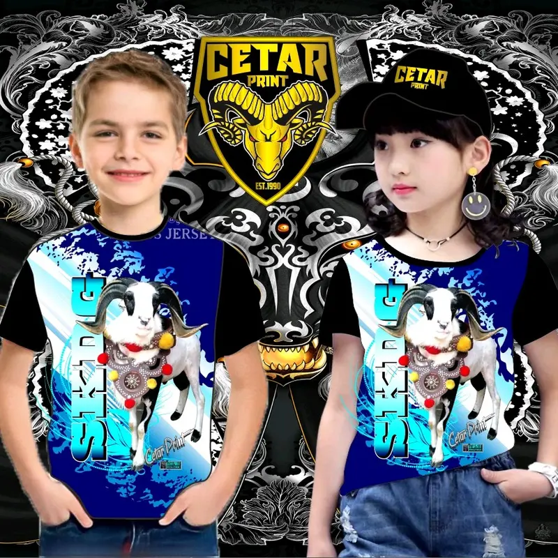 JERSEY DOMBA SKDG TOSKA PRINTING ANAK/Baju domba anak laki-laki/kaos anak laki-laki/kaos murah/jersey anak laki-laki/jersey murah/jersey domba/kaos jersi murah Nyaman Fashion 0