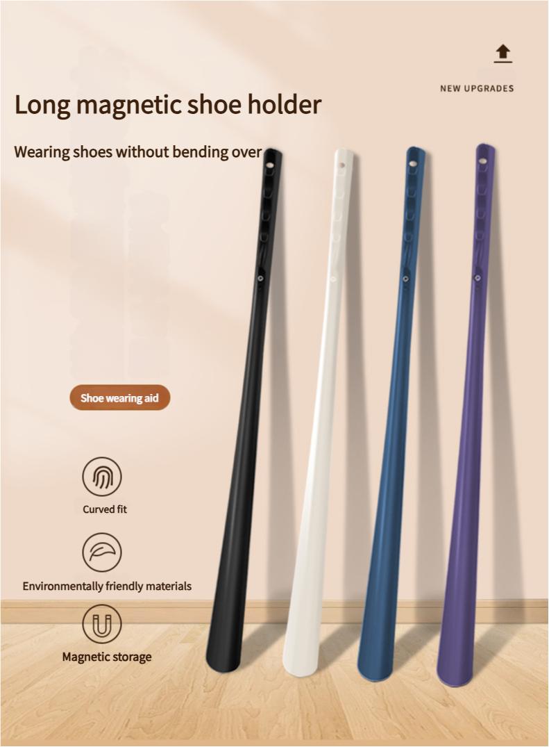 Product Introduction of Magnetic Tech Shoe Horn - No Bend Needed! 🚀   Long Handle Shoe Helper for Elderly & Pregnant Women, Strong Magnetic Design, Thickened Non-Slip & Shoe-Friendly 0