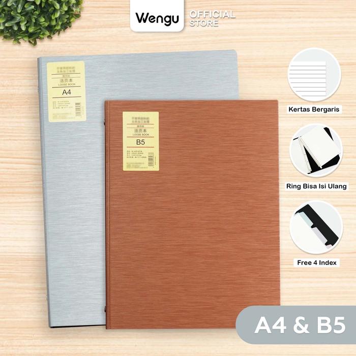 Wengu Promo Wengu Binder A4 B5 High Quality | Hard Cover Isi 60 Lembar ...