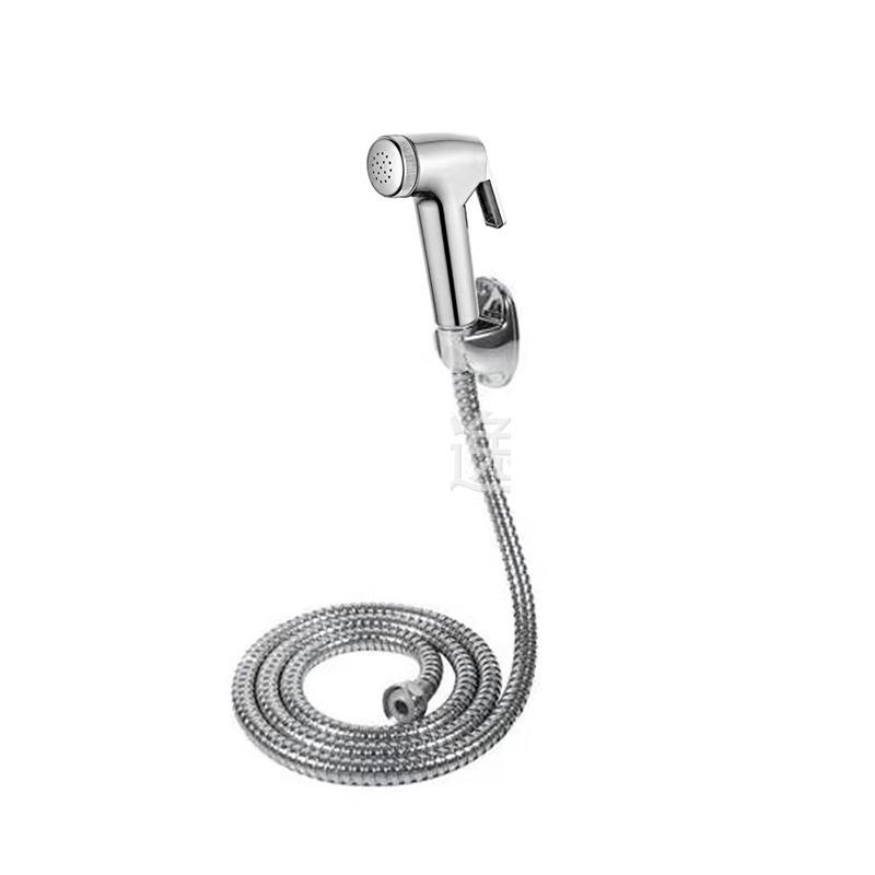 Vòi Xịt Vệ Sinh Tăng Áp nhựa mạ crom Cao Cấp Cho Bồn Cầu, Ống Dây Thép Không Gỉ Dài 1,2m 2