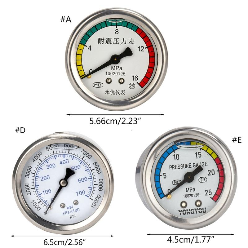 Product Introduction of ZL Car Wash-Pump Pressure Gauge High Pressure Washer Water Pump Accessories Washer Machine Pressure Gauge 0