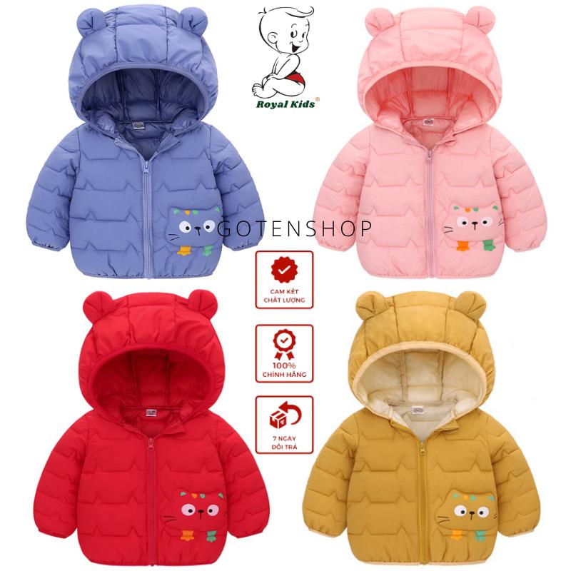 Áo phao trẻ em, áo khoác siêu nhẹ cho bé trai bé gái dày và ấm chuẩn hàng loại 1  AK0 Jacket Cotton