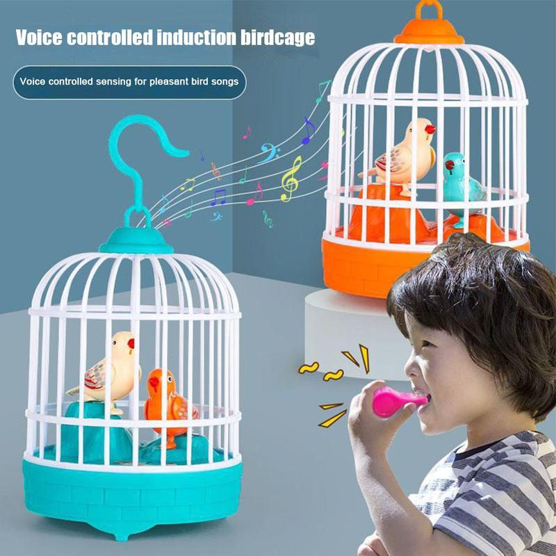 Product Introduction of Kawalan Bunyi Mengaktifkan Burung Induksi, Kawalan Suara Elektrik, Simulasi Bunyi Induksi, Mainan Sangkar Burung, Untuk Kanak-kanak 17