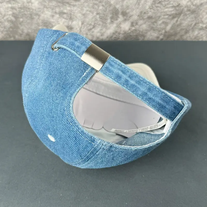 Mũ couple - Nón đôi - Nón cặp trắng xanh (jean) phong cách thời trang dành cho cặp đôi (1 kết + 1 vành) caps hat 5