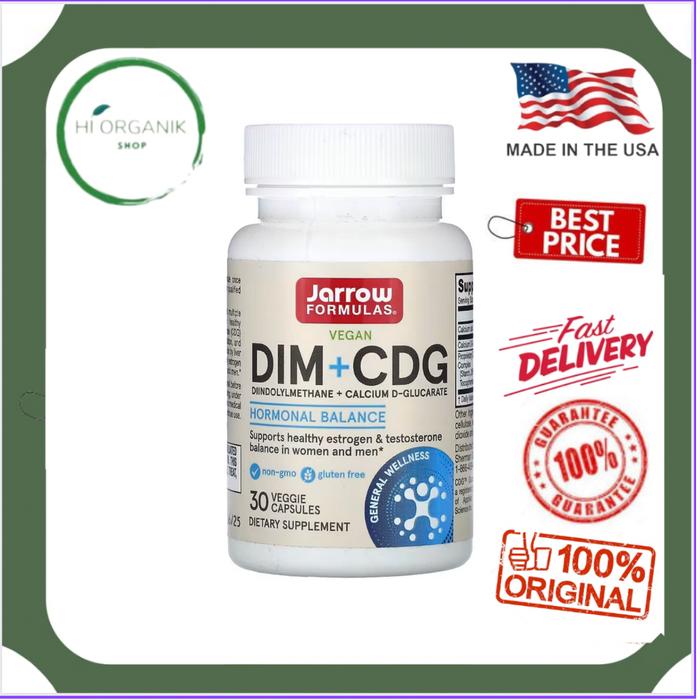Jual Jarrow Formulas Vegan DIM + CDG Calcium D Glucarate 30 Veggie Capsules - Kota Denpasar - Hi Organik Shop