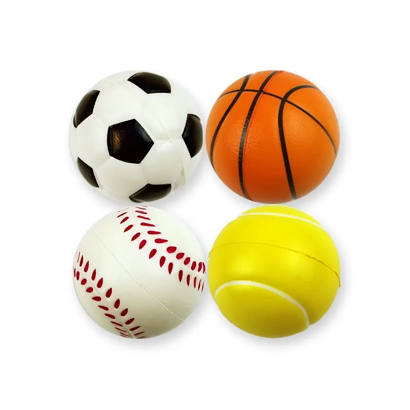 1PCS Trẻ em căng Sponge Ball PU Chất liệu 6cm Đồ chơi giải nén rắn 4