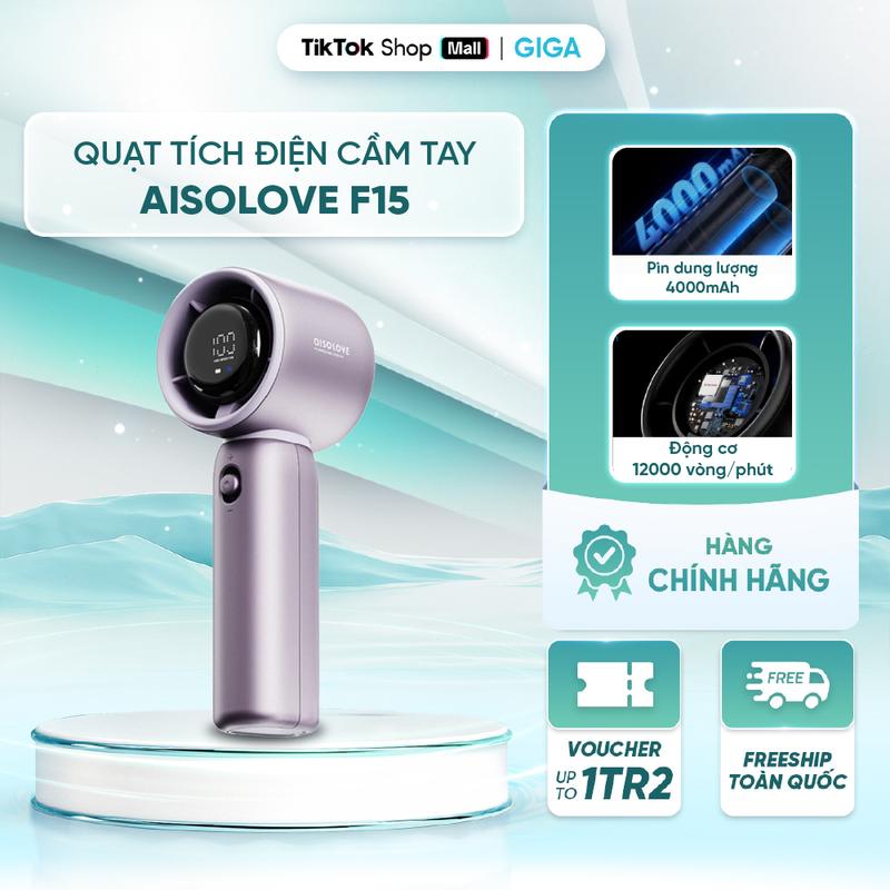  Quạt tích điện cầm tay Aisolove F15 