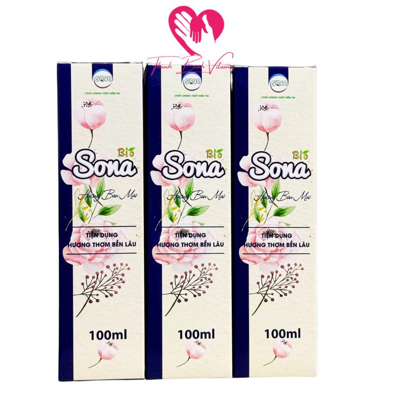 COMBO 3 CHAI Xịt Thơm Quần Áo Nước Xả Vải Khô SONA Hương Ban Mai Comforr 100ml