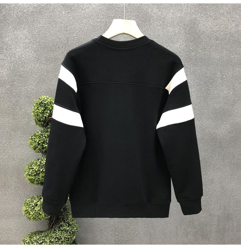 Product Introduction of Men's Sweater Spring and Autumn New Fashion Casual Round Neck Pullover Shirt Temperament Slim and Simple Trendy Top 9
