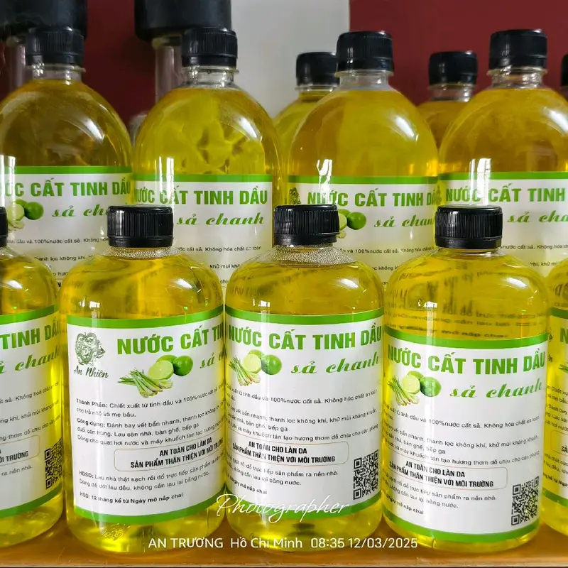 Combo 3 chai tinh dầu sả chanh 1000ml/chai 2