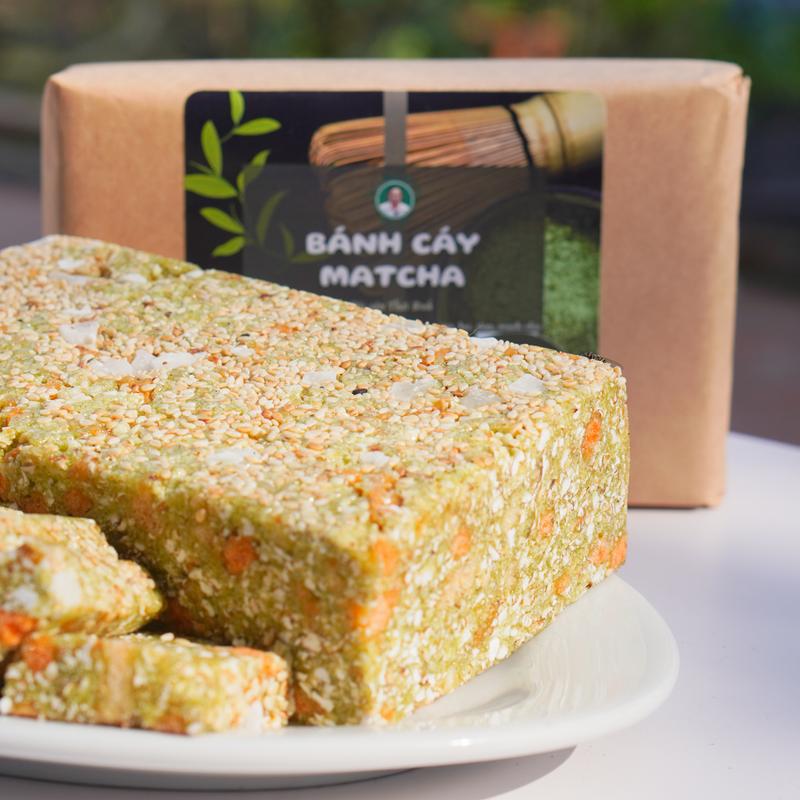 Bánh cáy vị Matcha 400g thương hiệu Chú Lâm - Phù Sa Food Thức Ăn Cake không không vịmatcha bánh bánh