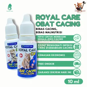 PPC Holycatlabs Royal Care OBAT CACING 10ML Ampuh Cegah Cacingan Diare Mencret Sakit