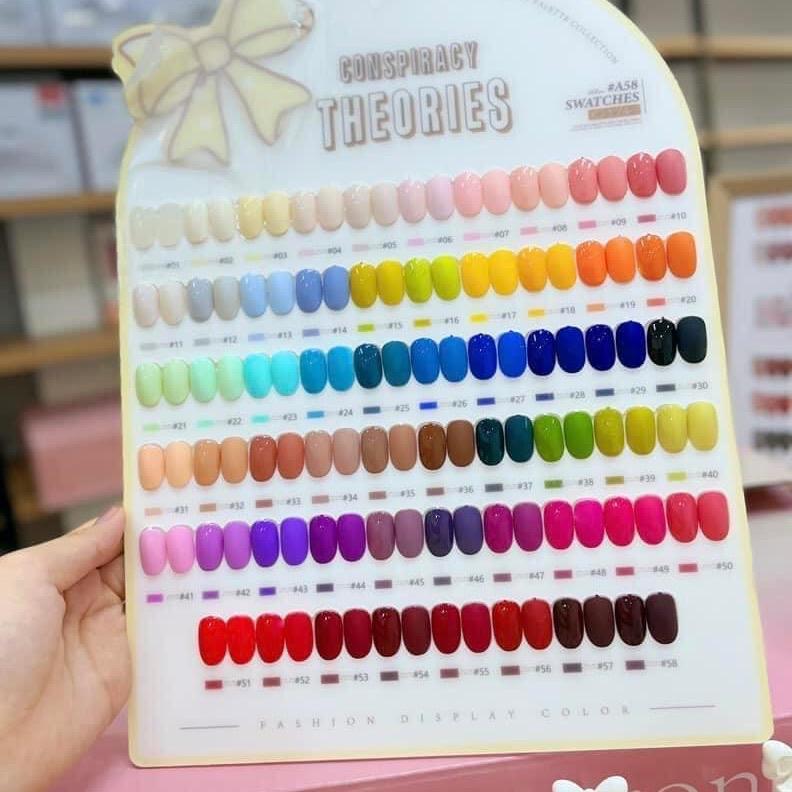 Set Sơn Gel Tim Nơ Macaron 58 màu hàng chuẩn chính hãng [ Tặng kèm base, top, bảng màu ]