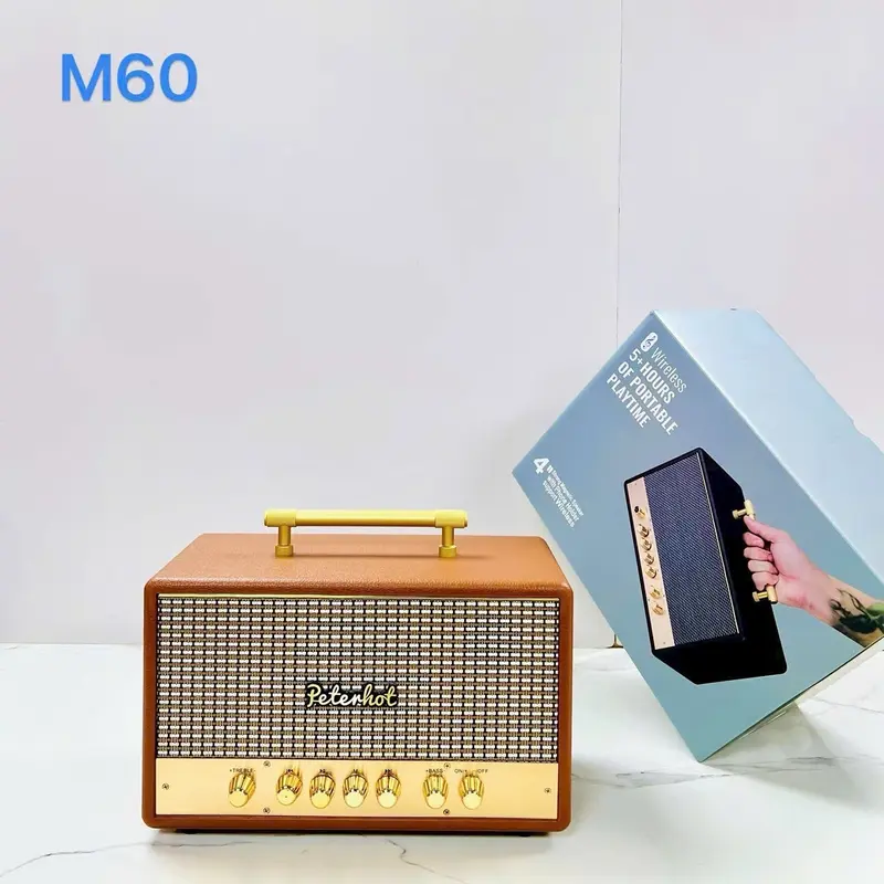 Loa bluetooth M60 deco phòng. Nghe nhạc ngoài trời 1