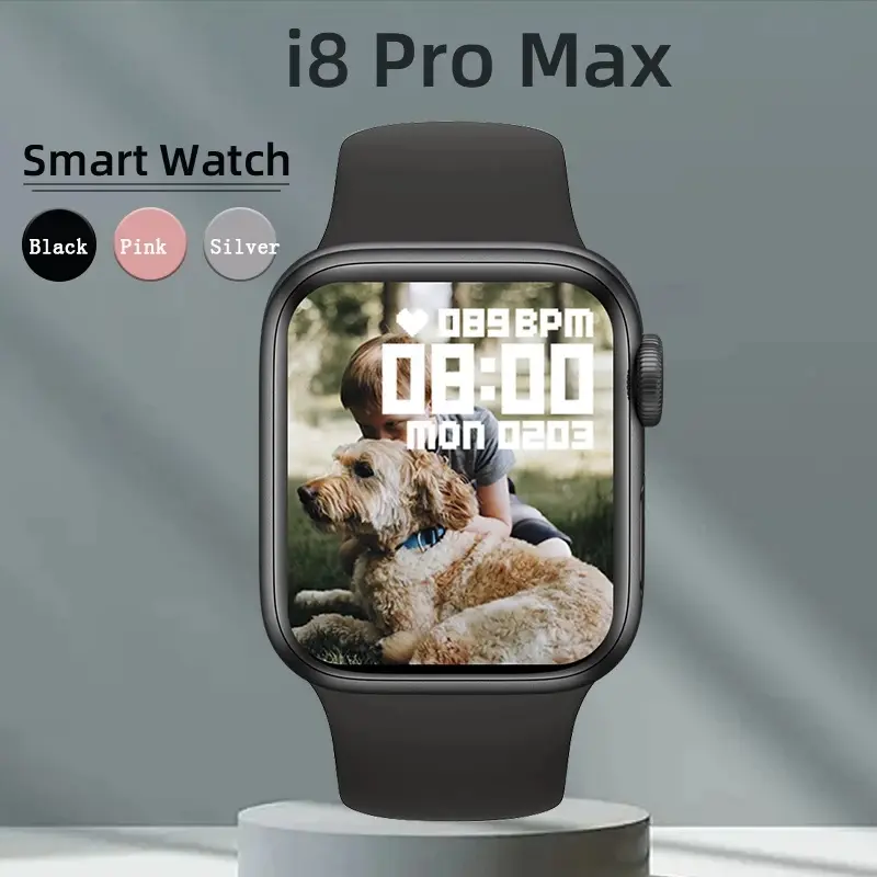 Free shipping+Smartwatch for i8 PRO MAX Series 8 Bluetooth Touch Screen Smart Watch for Men Women Waterproof Fitness Wristwatch Sports Step Counting Calorie Burning Smart Bracelet Clock