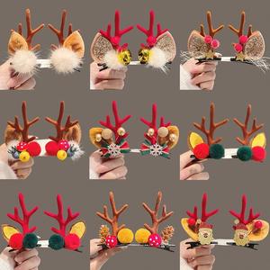 FS Seasonal Christmas Hairclips Hairbands Party Reindeer Christmas Deer Headband Hair Accessories Hair Clips Hairclip Santa Tree Elk Antlers Hairhoop